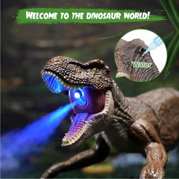 VERTOY Remote Control Dinosaur.. Roaring, Spray, Light, Touch Sensing(NWT) - Picture 2 of 8